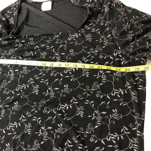 Urban Works Slinky Floral Short Sleeve Top Bok - Picture 6 of 7